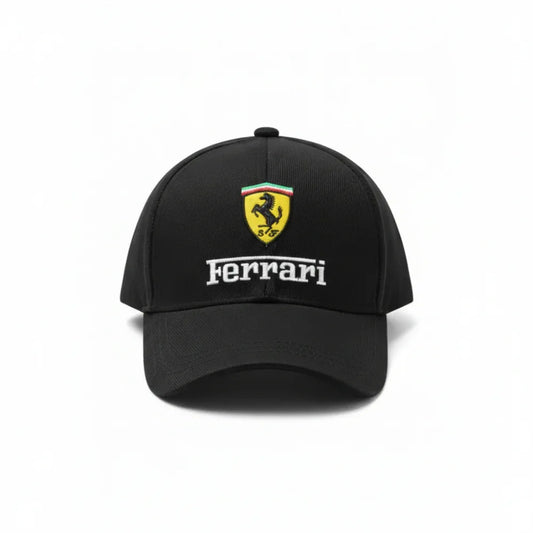 Black Ferrari Cap - Zainab Market 