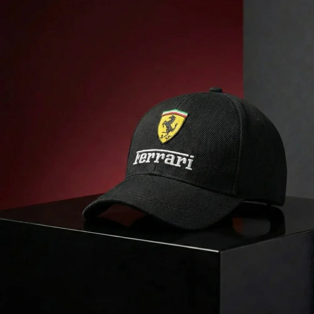 Black Ferrari Cap - Zainab Market 
