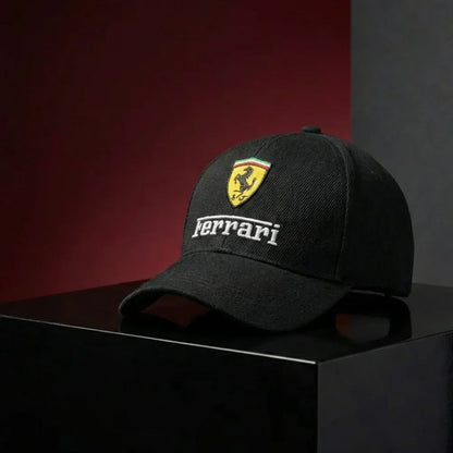 Black Ferrari Cap - Zainab Market 