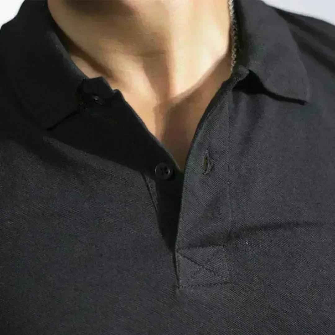 Polo Shirt - Plain Black Colour