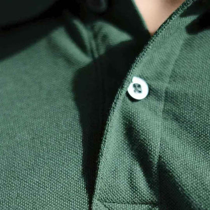 Polo Shirt - Plain Bottle Green