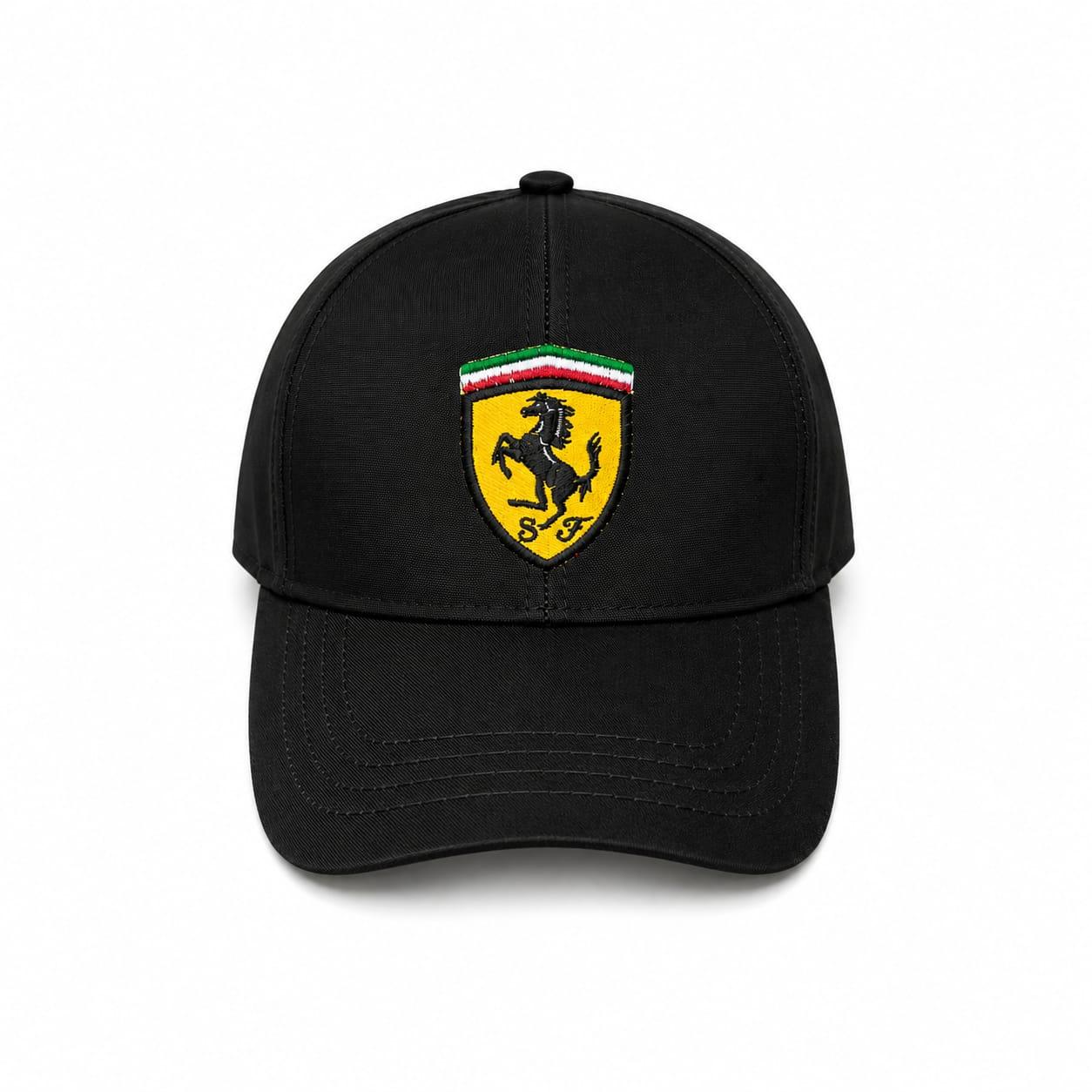Embroidered_Ferari_Speed_Cap_-_Black - Zainab Market 