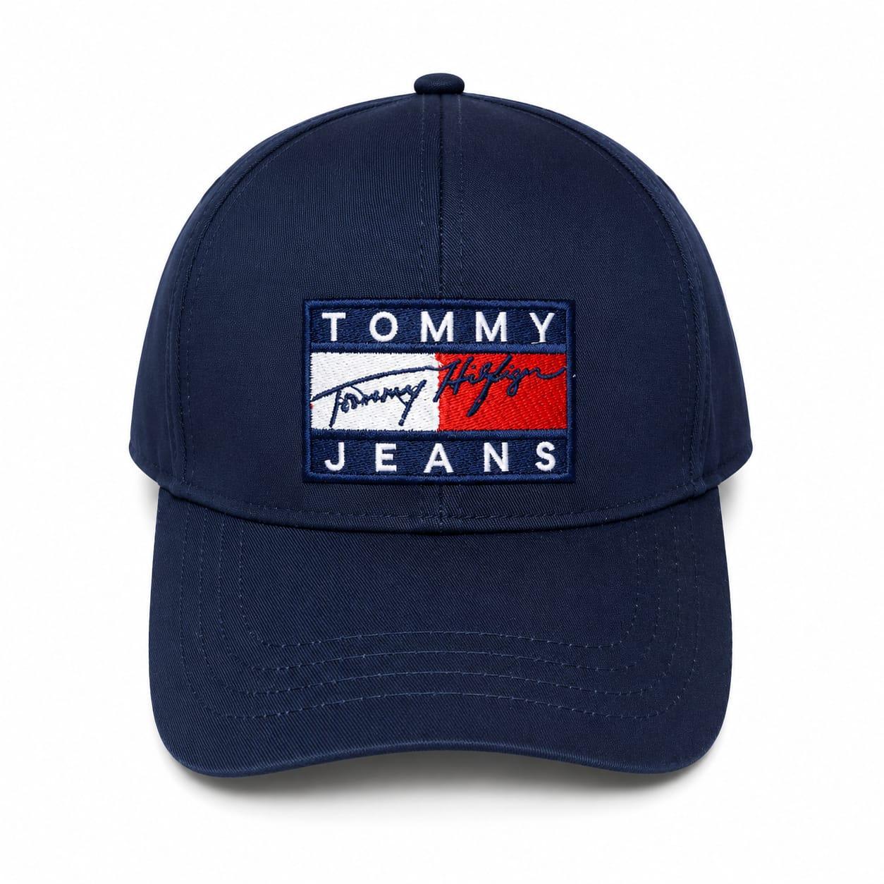 Embroidered_Tomy_Cap_front-_Blue - Zainab Market 