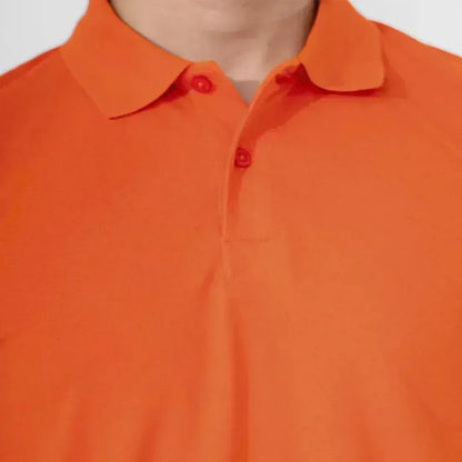 Polo Shirt - Plain Orange Polo - Zainab Market 