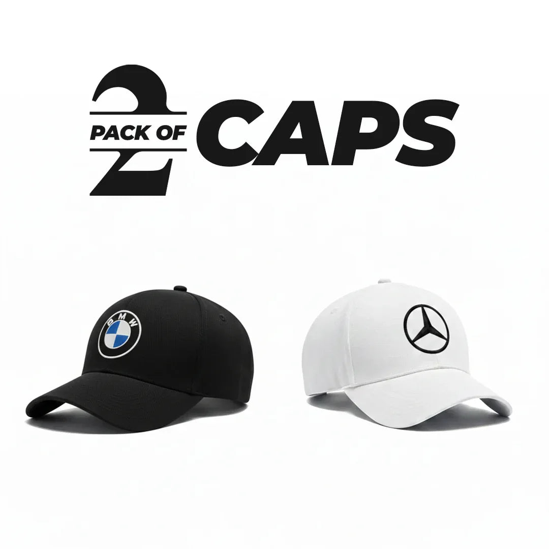 Bmw and Mercedes Cap Pack of 2 - Zainab Market 