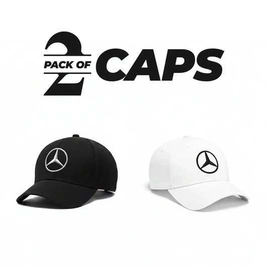 Mercedes Cap Pack of 2 - Zainab Market 