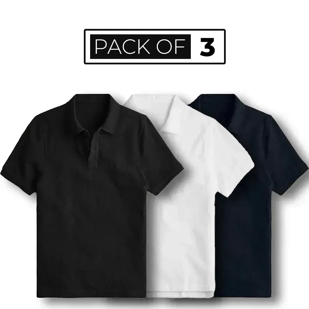 Polo Shirts - Pack of 3 - Zainab Market 