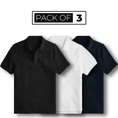 Polo Shirts - Pack of 3 - Zainab Market 