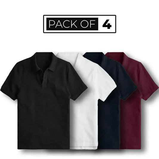 Polo Shirts - Pack of 4 - Zainab Market 