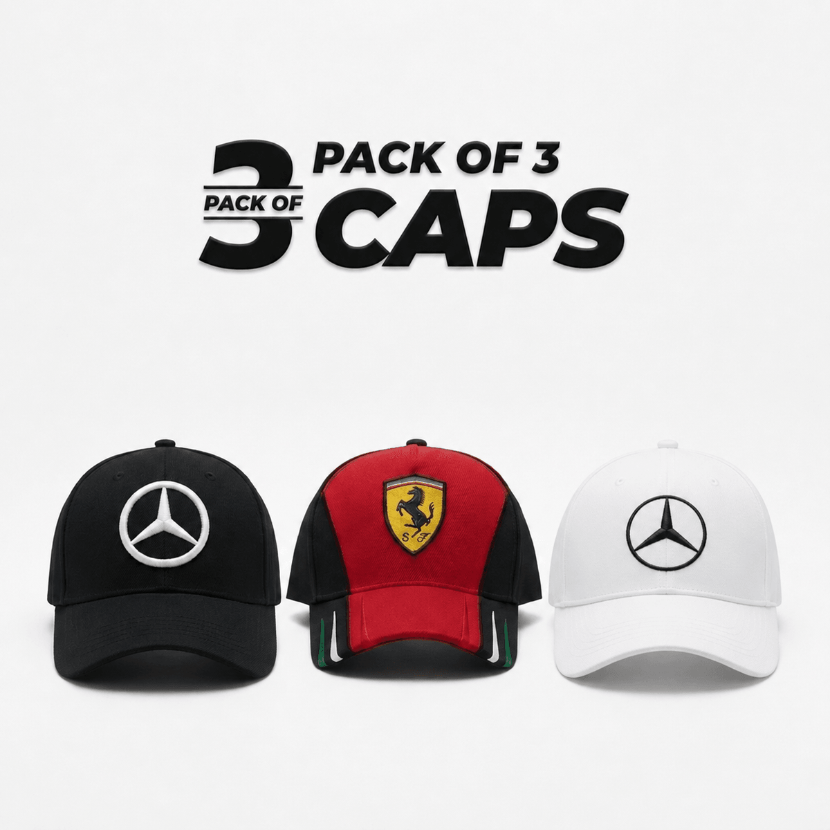 pack of 3 caps zainab market