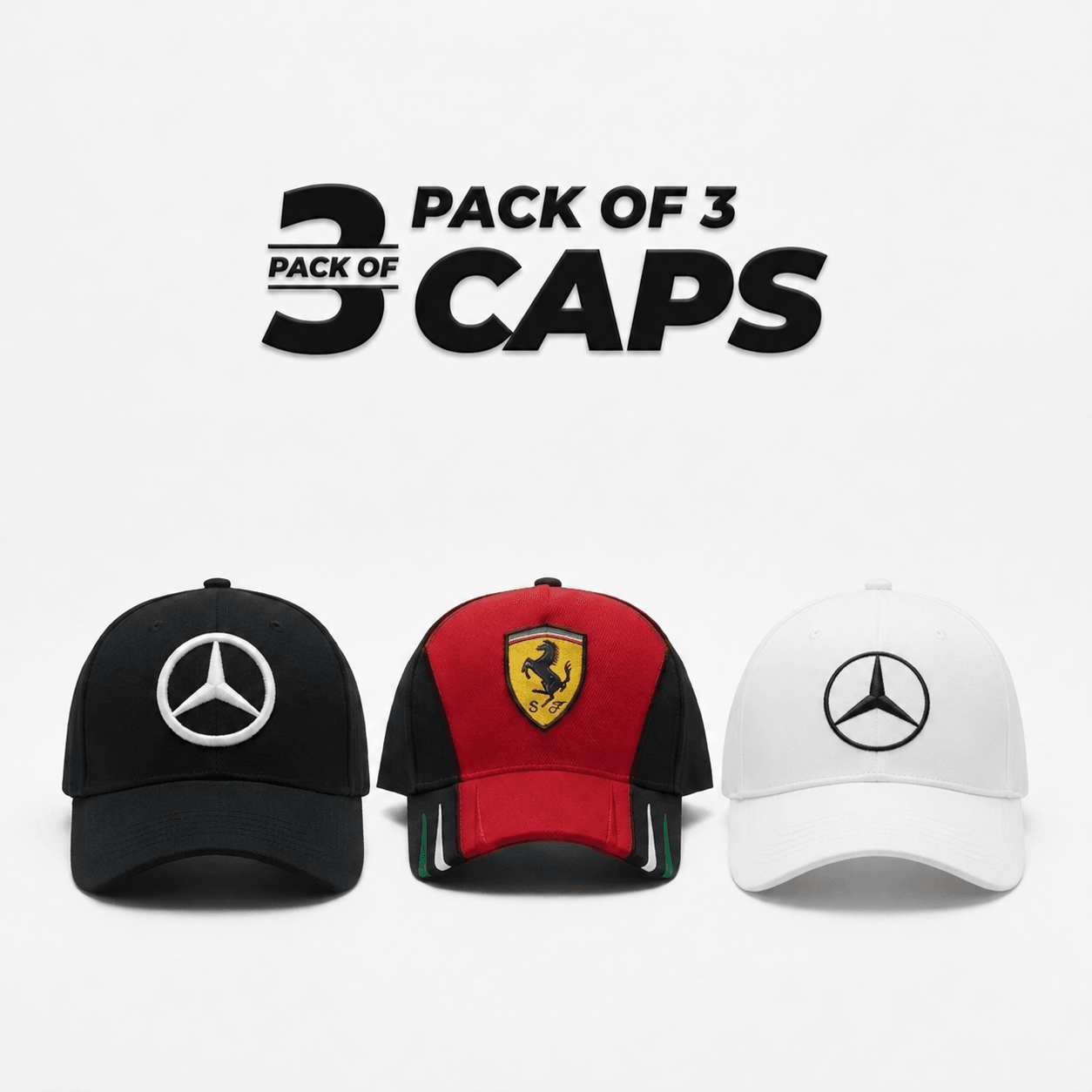 pack of 3 caps zainab market