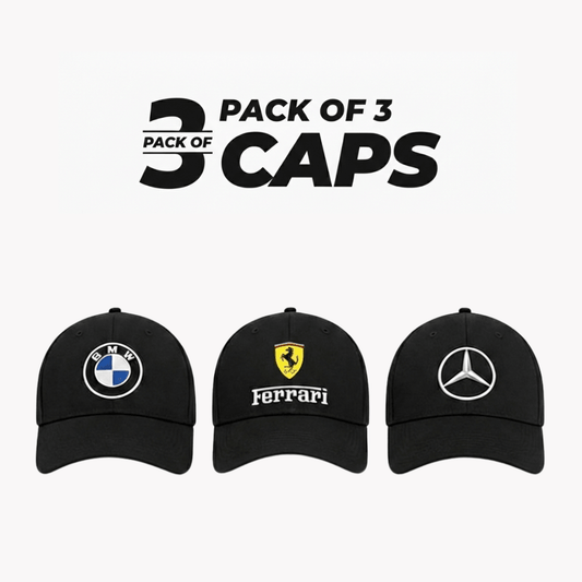 Elite Series Pack of 3 Caps - Zainab Market زینب مارکیٹ